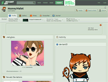 Tablet Screenshot of mooneywallet.deviantart.com