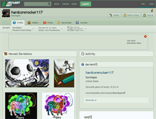 Tablet Screenshot of hardcorerocker117.deviantart.com