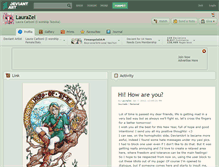 Tablet Screenshot of laurazel.deviantart.com
