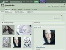 Tablet Screenshot of mirandaamber.deviantart.com