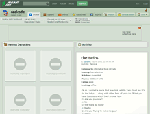 Tablet Screenshot of caelestic.deviantart.com