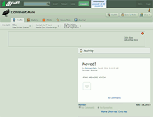 Tablet Screenshot of dominant-male.deviantart.com