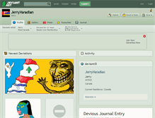 Tablet Screenshot of jerryvaradian.deviantart.com