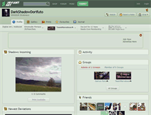 Tablet Screenshot of darkshadowdorifuto.deviantart.com