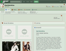 Tablet Screenshot of mariasemkina.deviantart.com