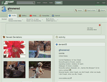 Tablet Screenshot of glimmered.deviantart.com