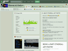 Tablet Screenshot of ethereal-art-poetry.deviantart.com