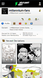 Mobile Screenshot of millennium-fans.deviantart.com