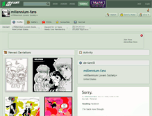 Tablet Screenshot of millennium-fans.deviantart.com