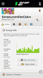 Mobile Screenshot of eeveeloversfanclub.deviantart.com