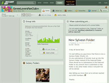 Tablet Screenshot of eeveeloversfanclub.deviantart.com