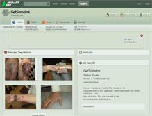 Tablet Screenshot of getsomeink.deviantart.com