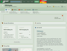 Tablet Screenshot of hiimissyou.deviantart.com
