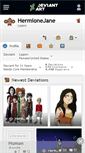 Mobile Screenshot of hermionejane.deviantart.com