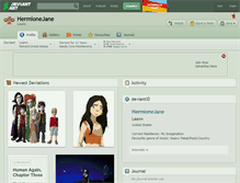 Tablet Screenshot of hermionejane.deviantart.com