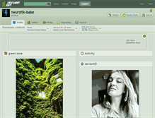Tablet Screenshot of neurotik-babe.deviantart.com
