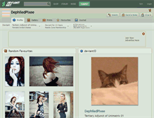Tablet Screenshot of dephiledpixee.deviantart.com