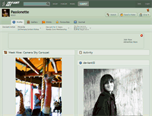 Tablet Screenshot of passionette.deviantart.com
