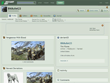 Tablet Screenshot of blkbullet23.deviantart.com