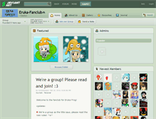 Tablet Screenshot of eruka-fanclub.deviantart.com