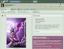 Tablet Screenshot of harpyqueen.deviantart.com