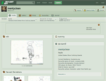 Tablet Screenshot of mentyclean.deviantart.com