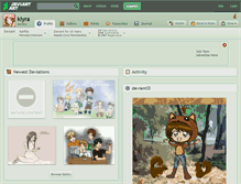 Tablet Screenshot of kiyra.deviantart.com
