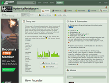 Tablet Screenshot of hystericalresistance.deviantart.com