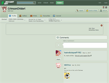 Tablet Screenshot of crimsonchidori.deviantart.com