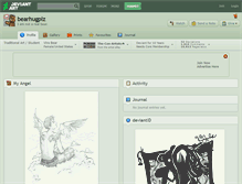 Tablet Screenshot of bearhugplz.deviantart.com