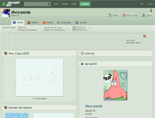 Tablet Screenshot of disco-panda.deviantart.com