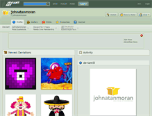 Tablet Screenshot of johnatanmoran.deviantart.com