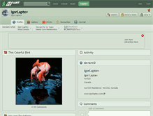 Tablet Screenshot of igorlaptev.deviantart.com