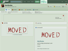 Tablet Screenshot of monikutea.deviantart.com
