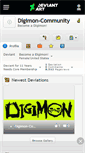 Mobile Screenshot of digimon-community.deviantart.com