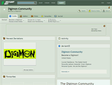 Tablet Screenshot of digimon-community.deviantart.com