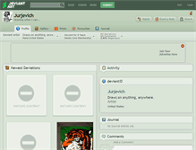 Tablet Screenshot of jurjevich.deviantart.com