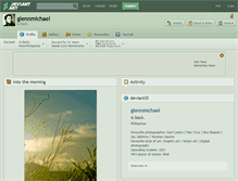 Tablet Screenshot of glennmichael.deviantart.com