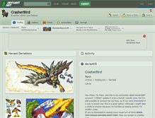 Tablet Screenshot of crasherbird.deviantart.com
