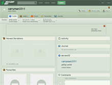 Tablet Screenshot of carryman3311.deviantart.com