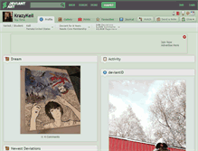 Tablet Screenshot of krazykell.deviantart.com