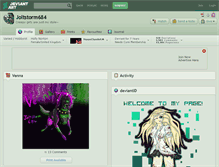 Tablet Screenshot of joltstorm684.deviantart.com