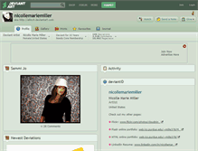Tablet Screenshot of nicollemariemiller.deviantart.com
