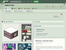 Tablet Screenshot of magical-goats.deviantart.com