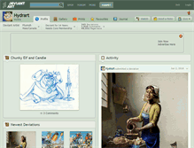 Tablet Screenshot of hydrart.deviantart.com