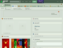 Tablet Screenshot of mintrium.deviantart.com