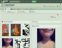 Tablet Screenshot of colleenthemew.deviantart.com