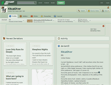 Tablet Screenshot of kitcatdiver.deviantart.com