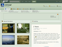 Tablet Screenshot of mo0nangel.deviantart.com