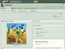 Tablet Screenshot of nevarraven.deviantart.com